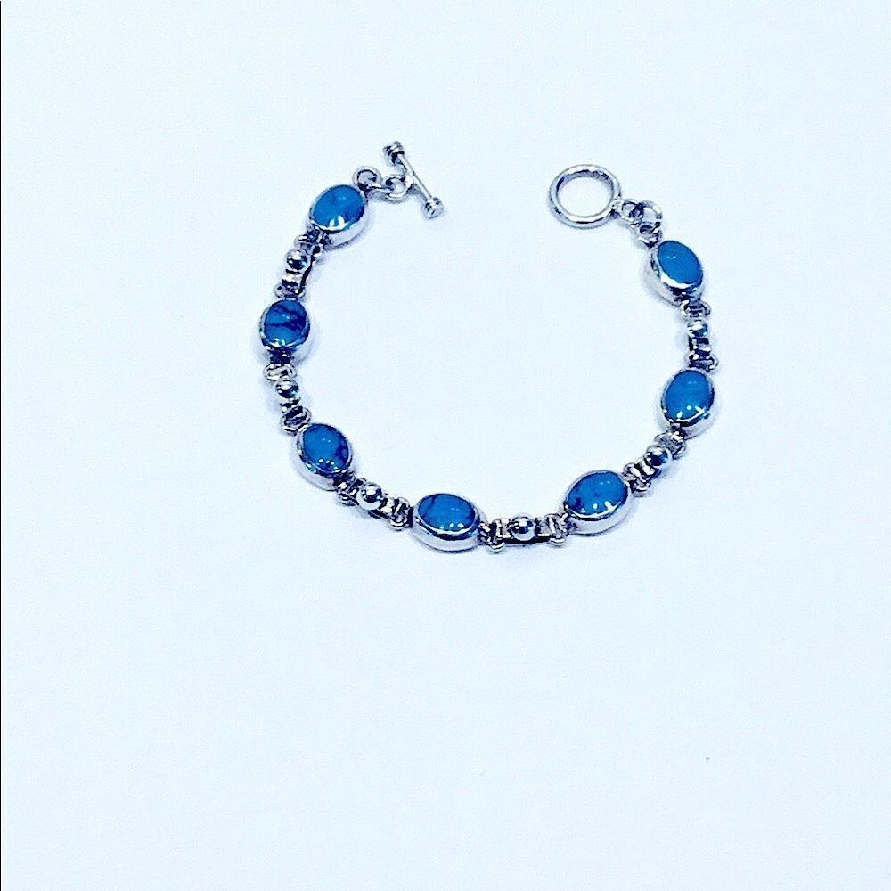 925 Silver and Turquoise Bracelet